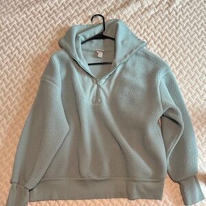a new day Light Blue Fleece Quarter-Zip Hoodie
